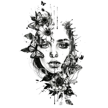 Spring Renewal Tattoo Design