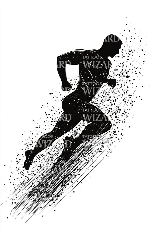 Design Tatuaggio Corridore Sprint Motion