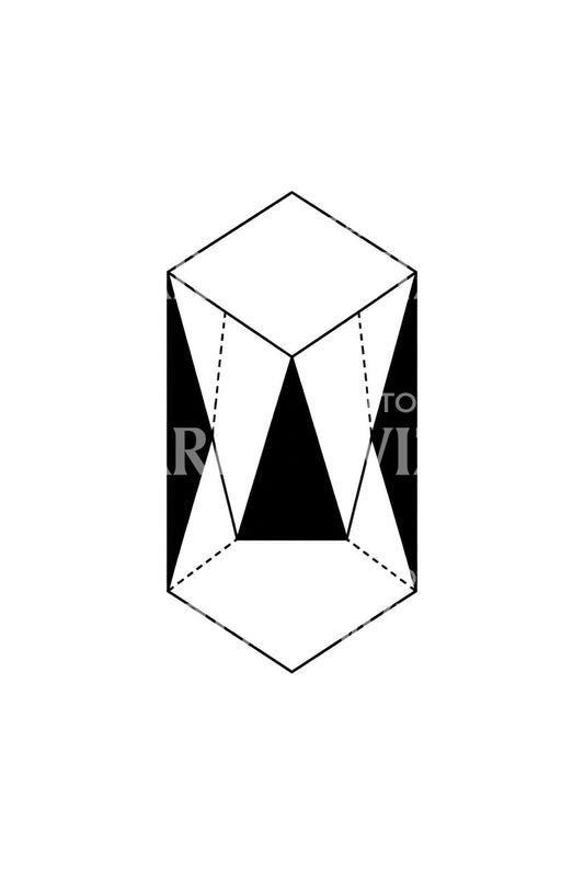 Tatuaje de antiprisma cuadrado