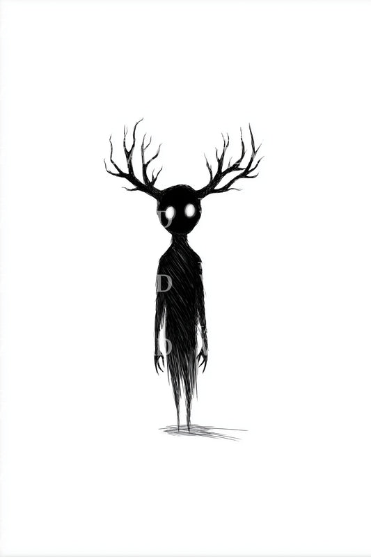 Design del tatuaggio totem spirito del cervo