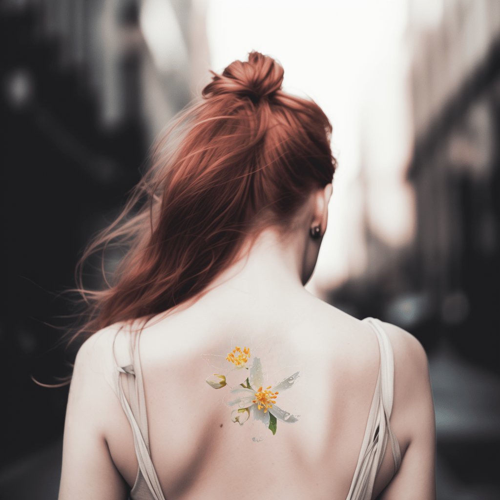 Star Jasmine Dew Tattoo Design