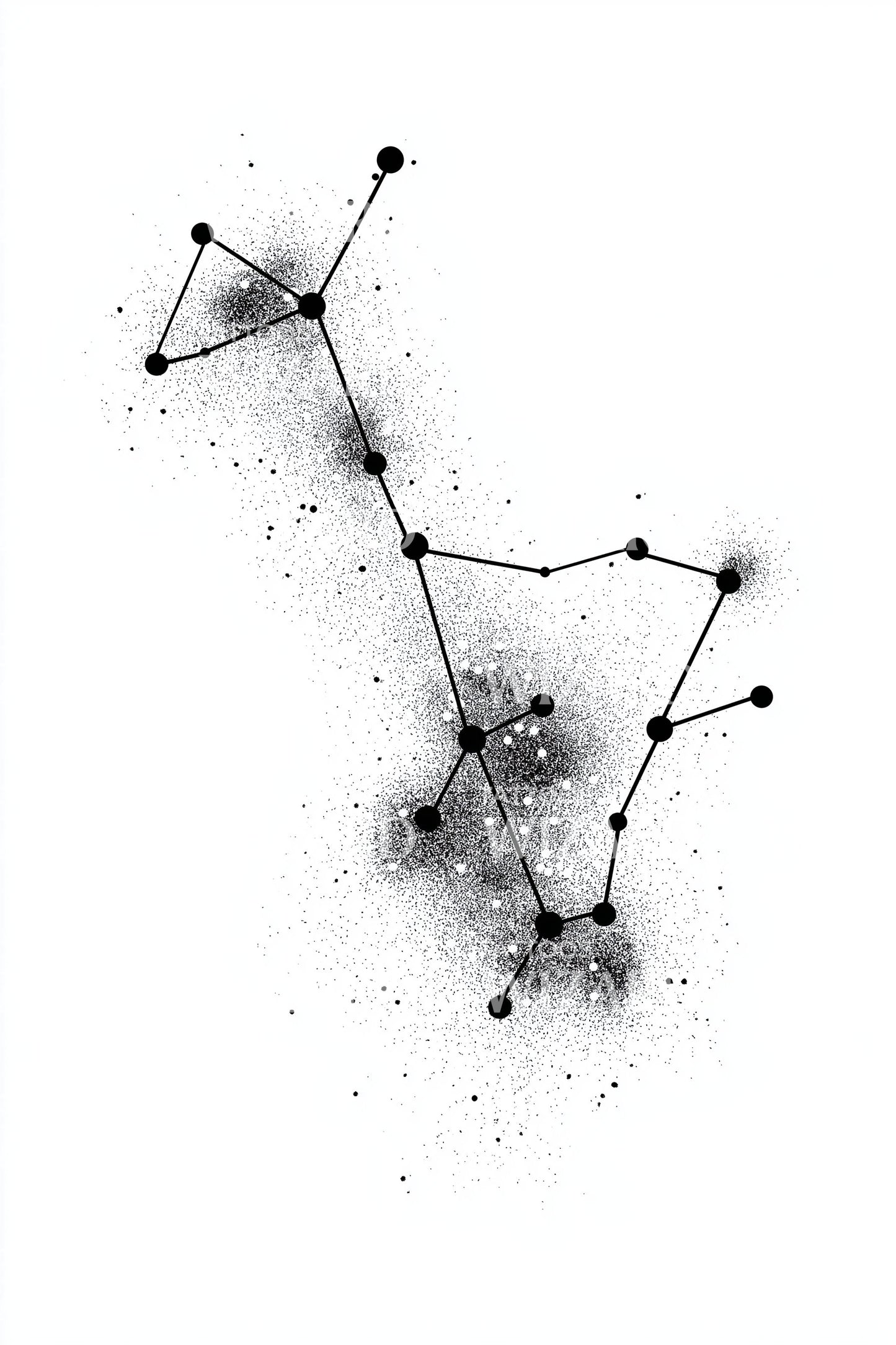 Star Map Constellation Tattoo Idea