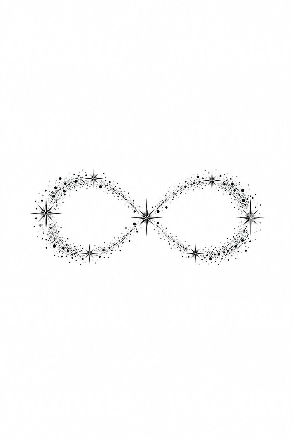 Stardust Infinity Sign Tattoo Idea