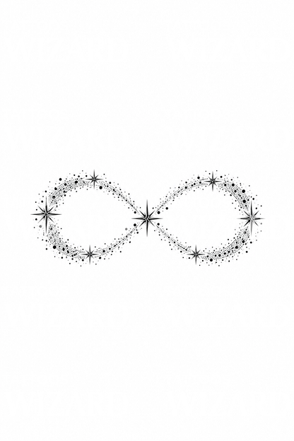 Stardust Infinity Sign Tattoo Idea