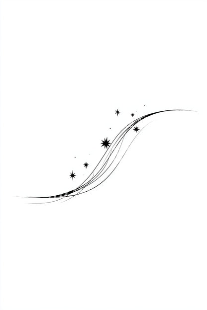 星尘飞扬纹身设计