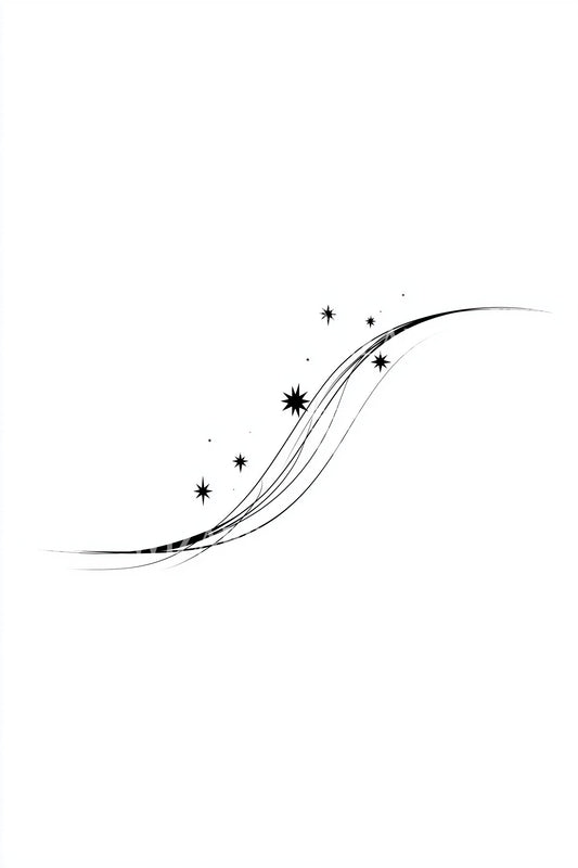 Design tetování Stardust Swoosh