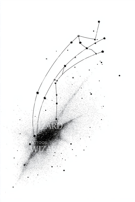Design tetování výbuchu souhvězdí Starfield