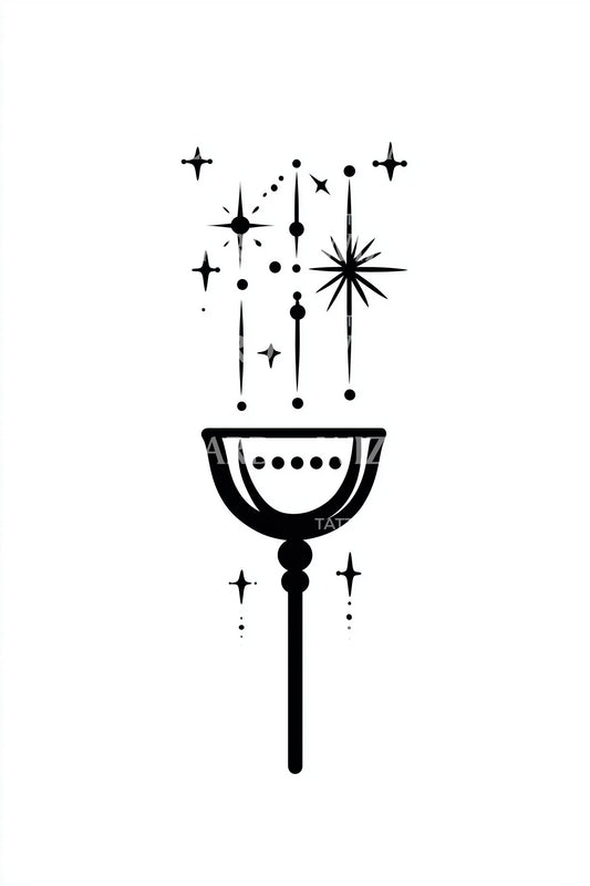Stargazer Chalice Emblem Tattoo Design