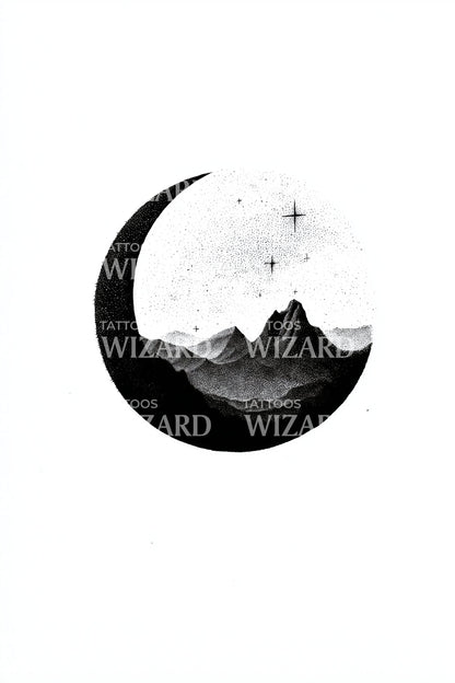 Starglow Crescent Ridge Tattoo Idea