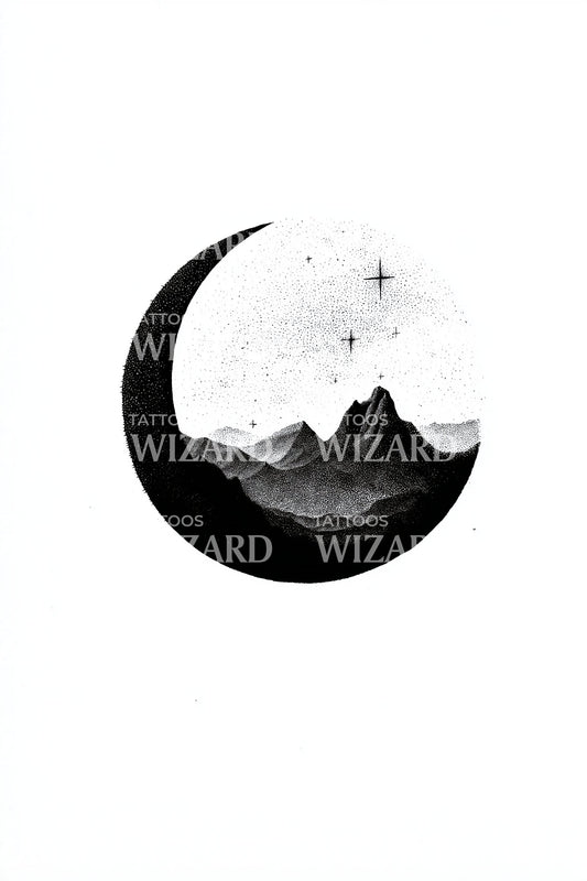 Starglow Crescent Ridge Tattoo Idea