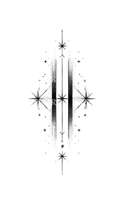 Starlight Column Sigil Tattoo Illustration