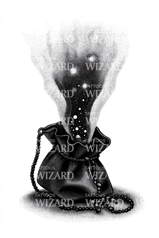 Starlit Magic Pouch Tattoo Design