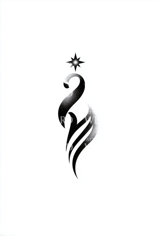 Starseed Flame Glyph Tattoo Idea