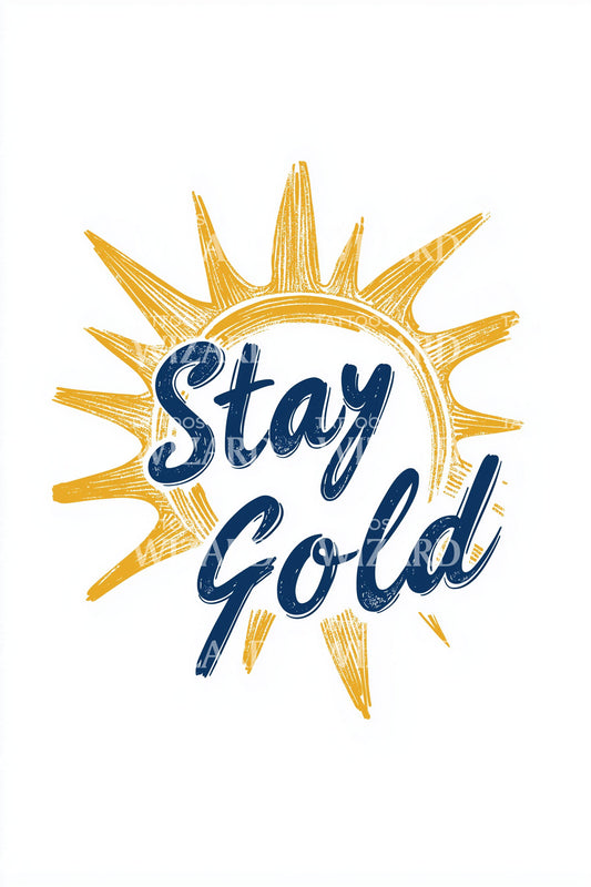 Stay Gold Sunshine Tattoo Design