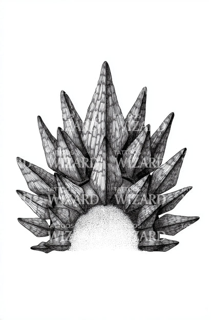 Stegosaurus Back Plates Tattoo Design