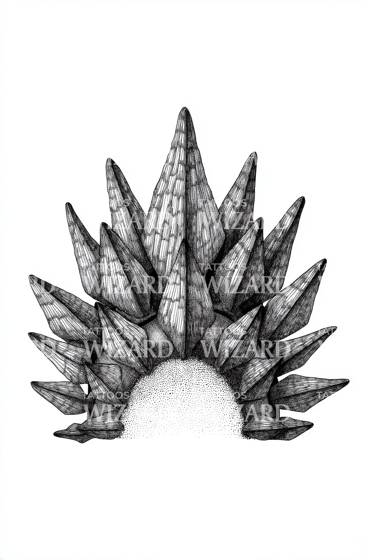 Stegosaurus Back Plates Tattoo Design