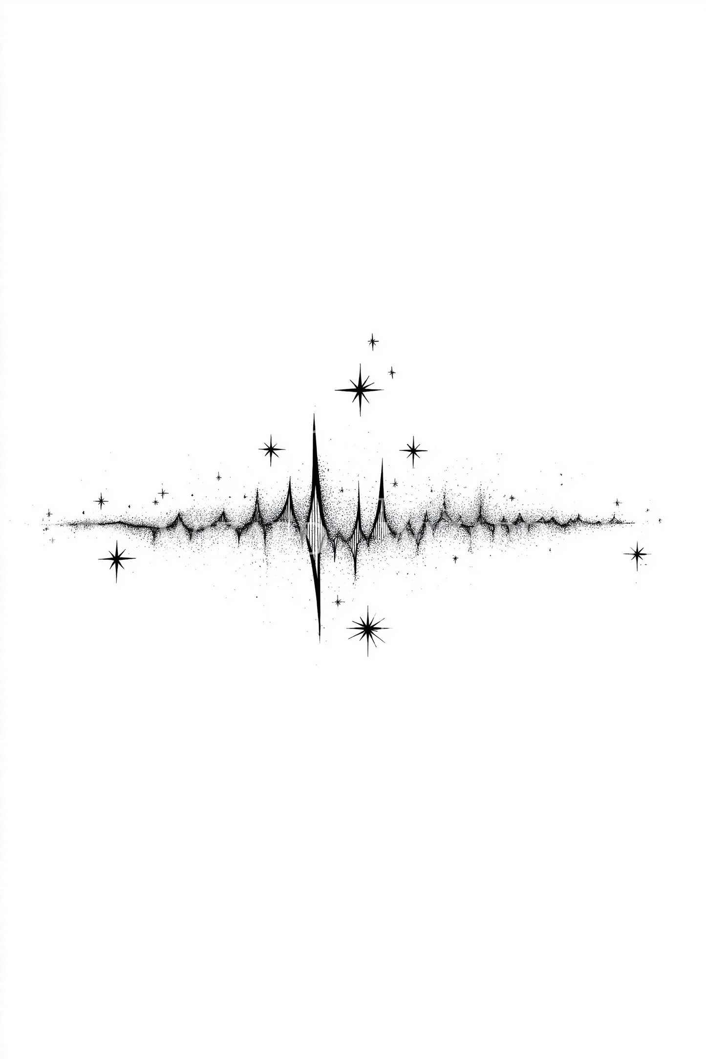Stellar Frequency Waveform Tattoo Idea
