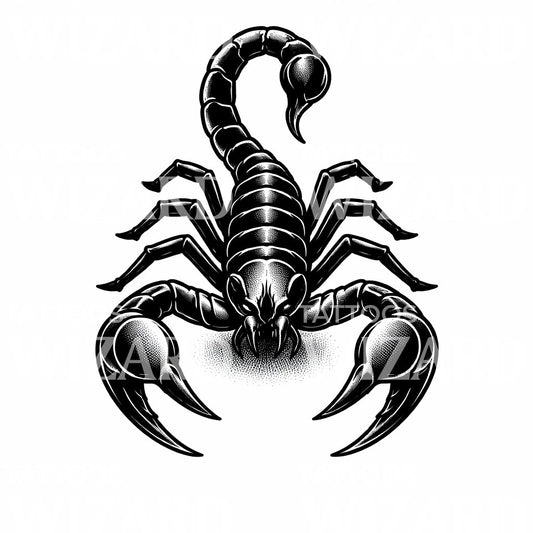 Stinging Scorpion Tattoo Design
