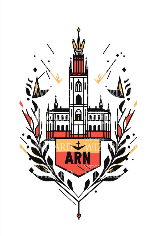 Stockholm ARN Crest Tattoo Design