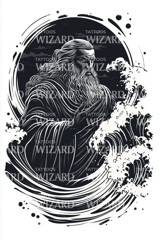 Návrh tetování Bouřkový bůh Tempest