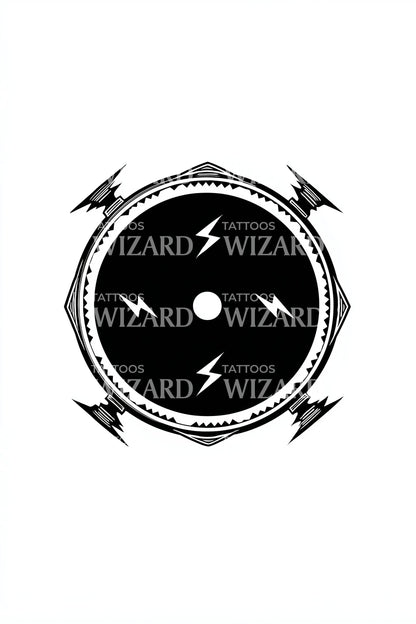 Design Tatuaggio Emblema Runa Tempesta