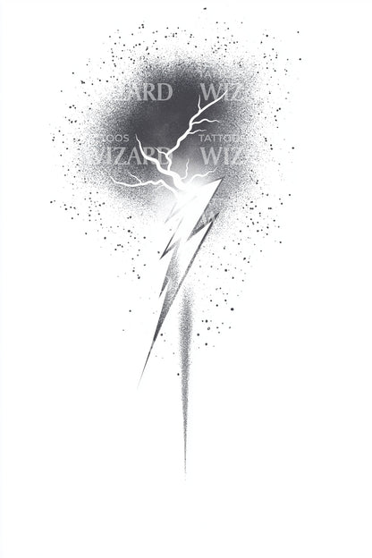 Storm Strike Lightning Tattoo Design