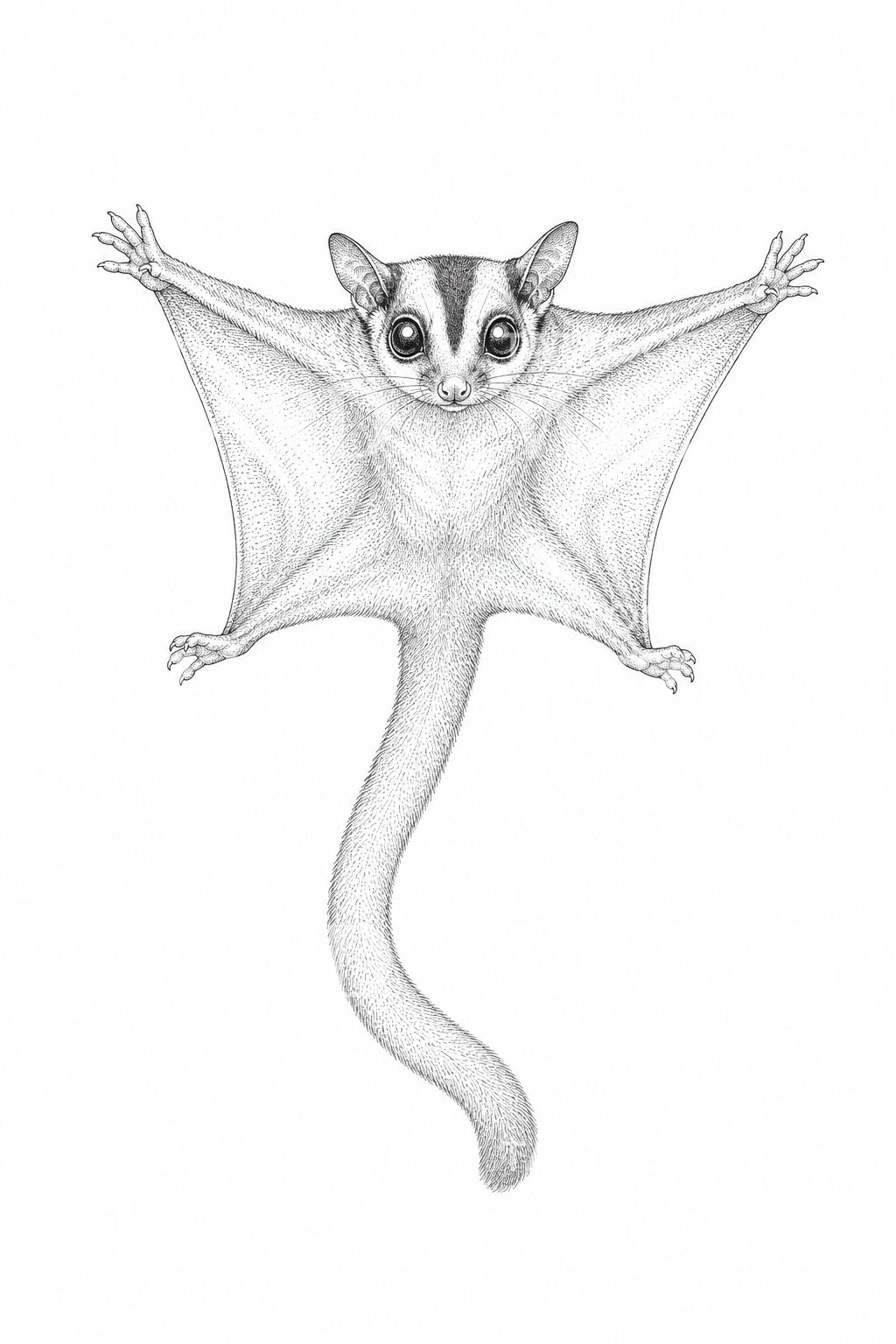 Σχέδιο τατουάζ με ιπτάμενο sugar glider