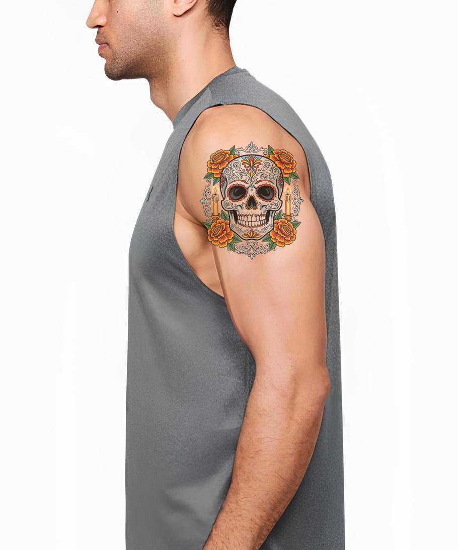 シュガースカルタトゥーデザイン – Tattoos Wizard Designs