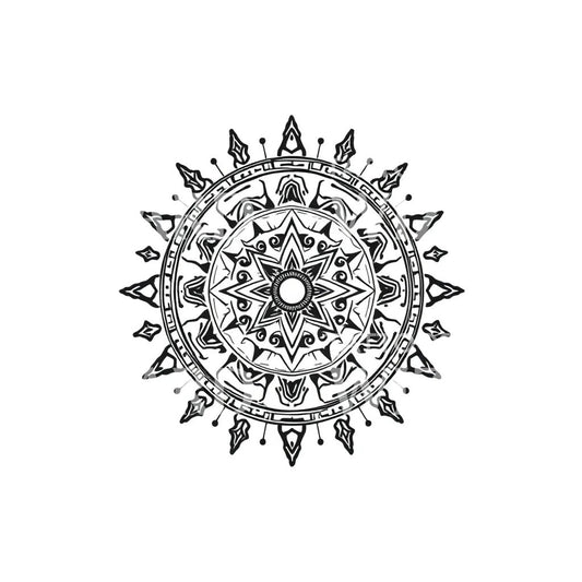 Sun Mandala Tattoo Design