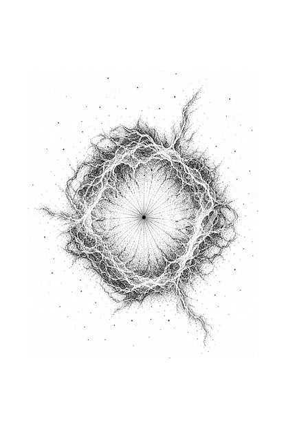 Supernova Remnant Shell Tattoo Design