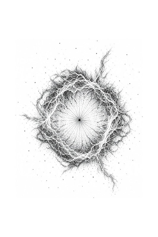Supernova Remnant Shell Tattoo Design