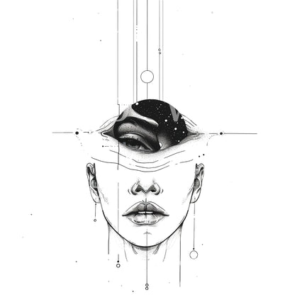Surrealist Collective Consciousness Tattoo Design