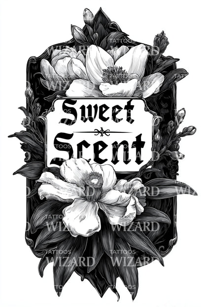Desain Tato Bunga Aroma Manis