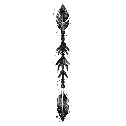 Symbolic Double Feather Tattoo Design