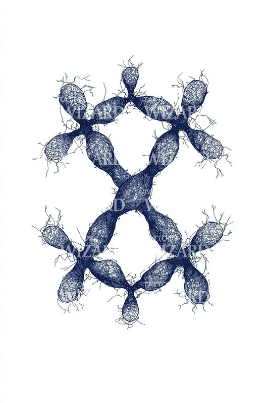 Symmetric Neuron Web Tattoo Design