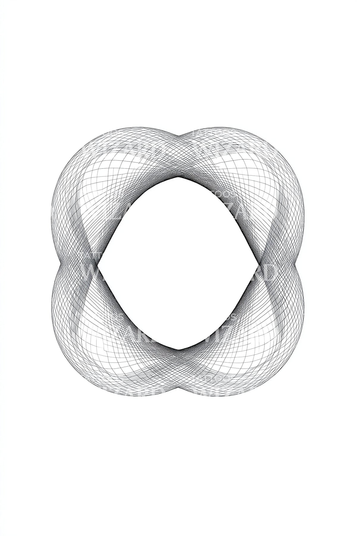 Symmetric Spirograph Loop Tattoo Design – Tattoos Wizard Designs