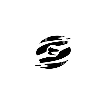 Abstract Imaginary Planet Tattoo Design