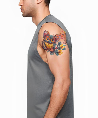Conception de tatouage hybride Tarsier de la nouvelle école