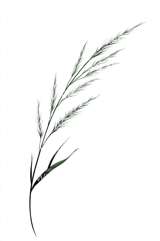 Tender Green Grass Tattoo Design