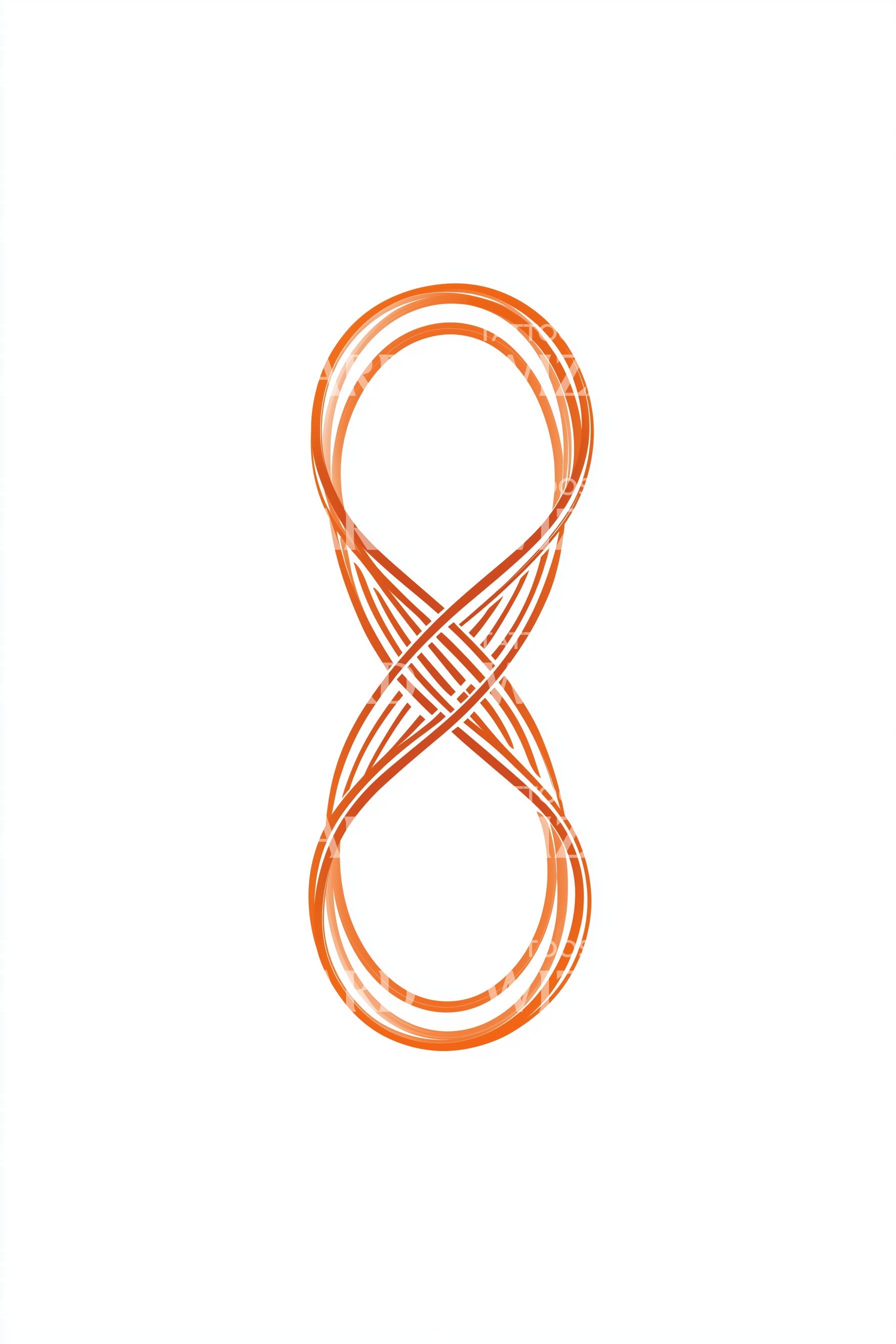 Threaded Infinity Symbol Tattoo Design – Tattoos Wizard Designs