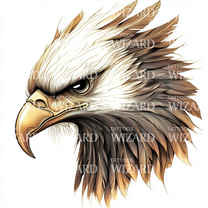 Thunderbird Head in Detail Tattoo Design