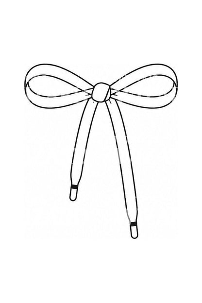 Tied Shoelace Bow Tattoo Idea