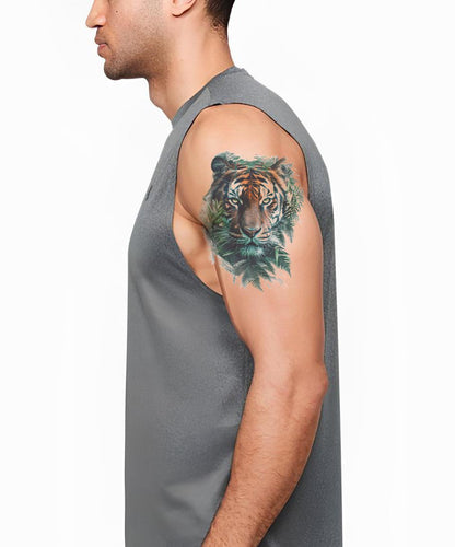 Versteckter Tiger Tattoo Idee
