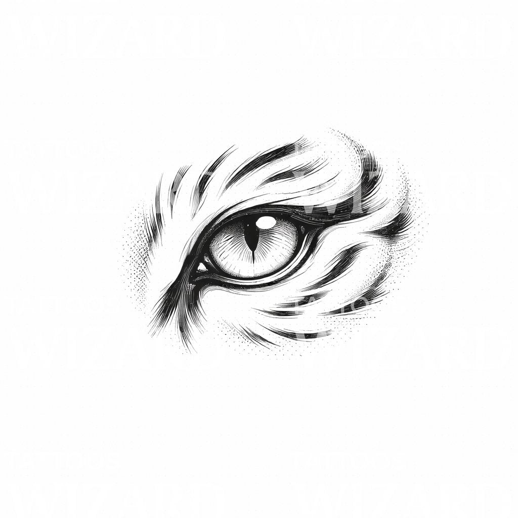 Tiger Eye Tattoo Design