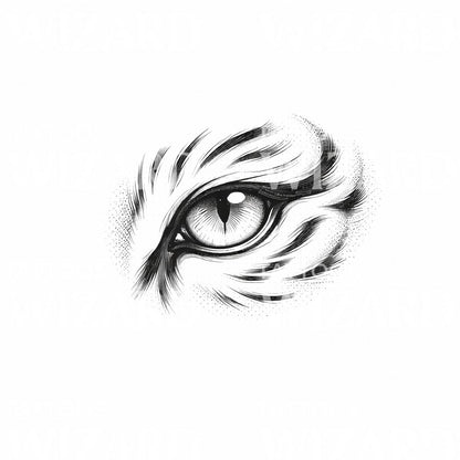 Tiger Eye Tattoo Design