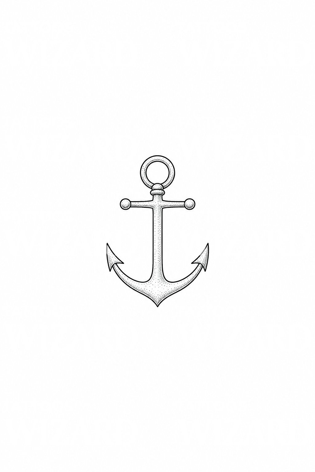 Tiny Anchor Tattoo Design