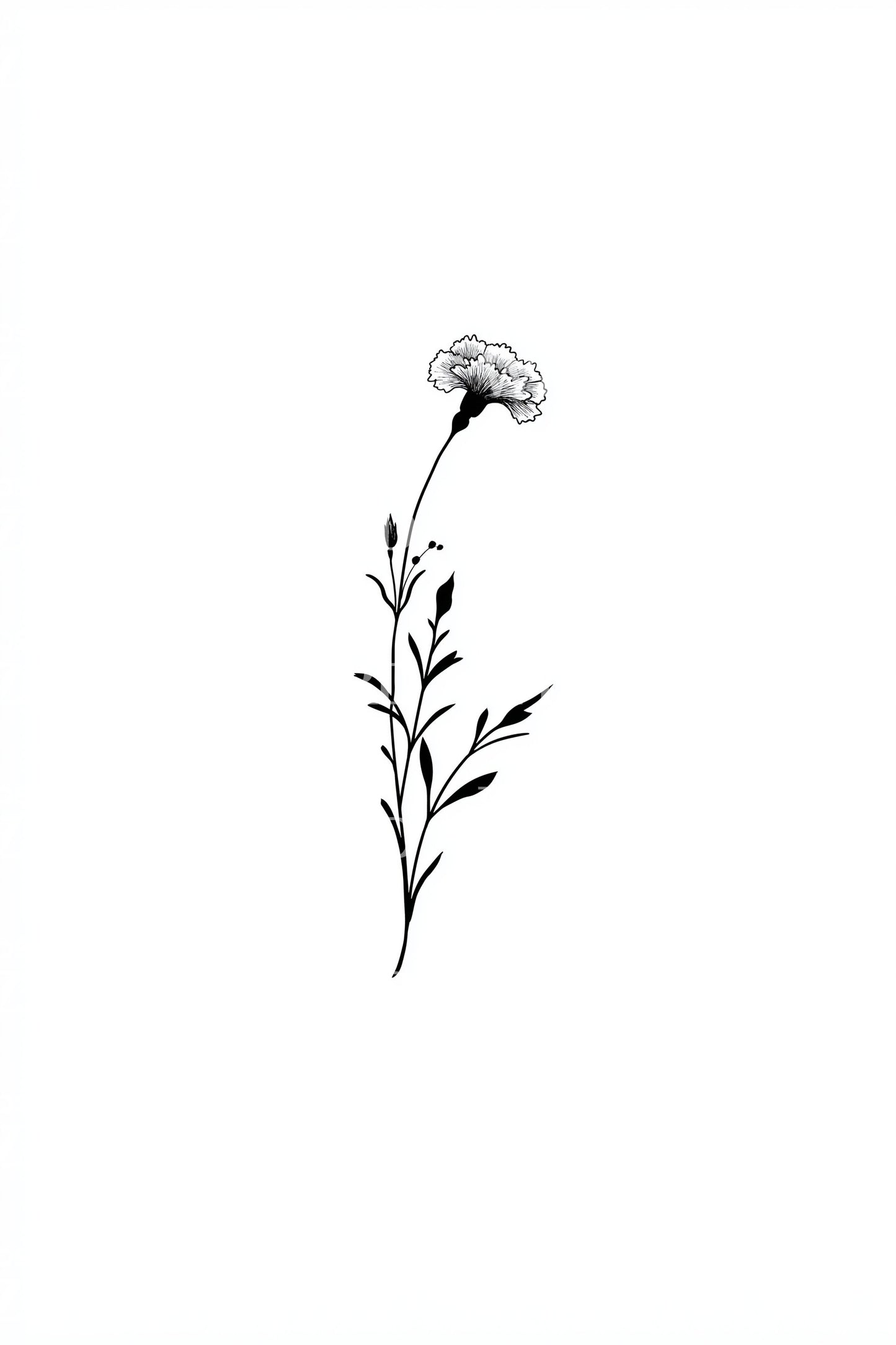 Lite blomsterblad tatoveringsdesign