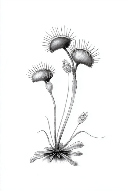 Tiny Mushroom Trio Tattoo Design