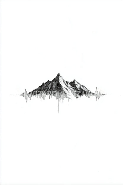 Tiny Peak Minimal Mountain Tattoo Design