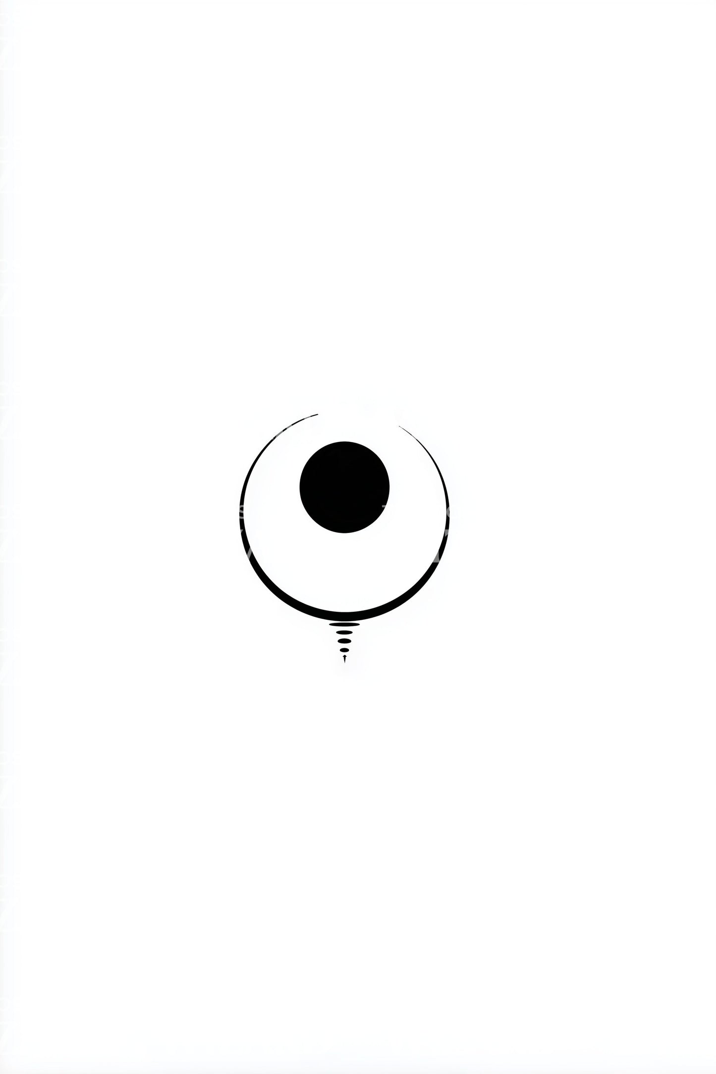Tiny Planetary Dot Tattoo Idea